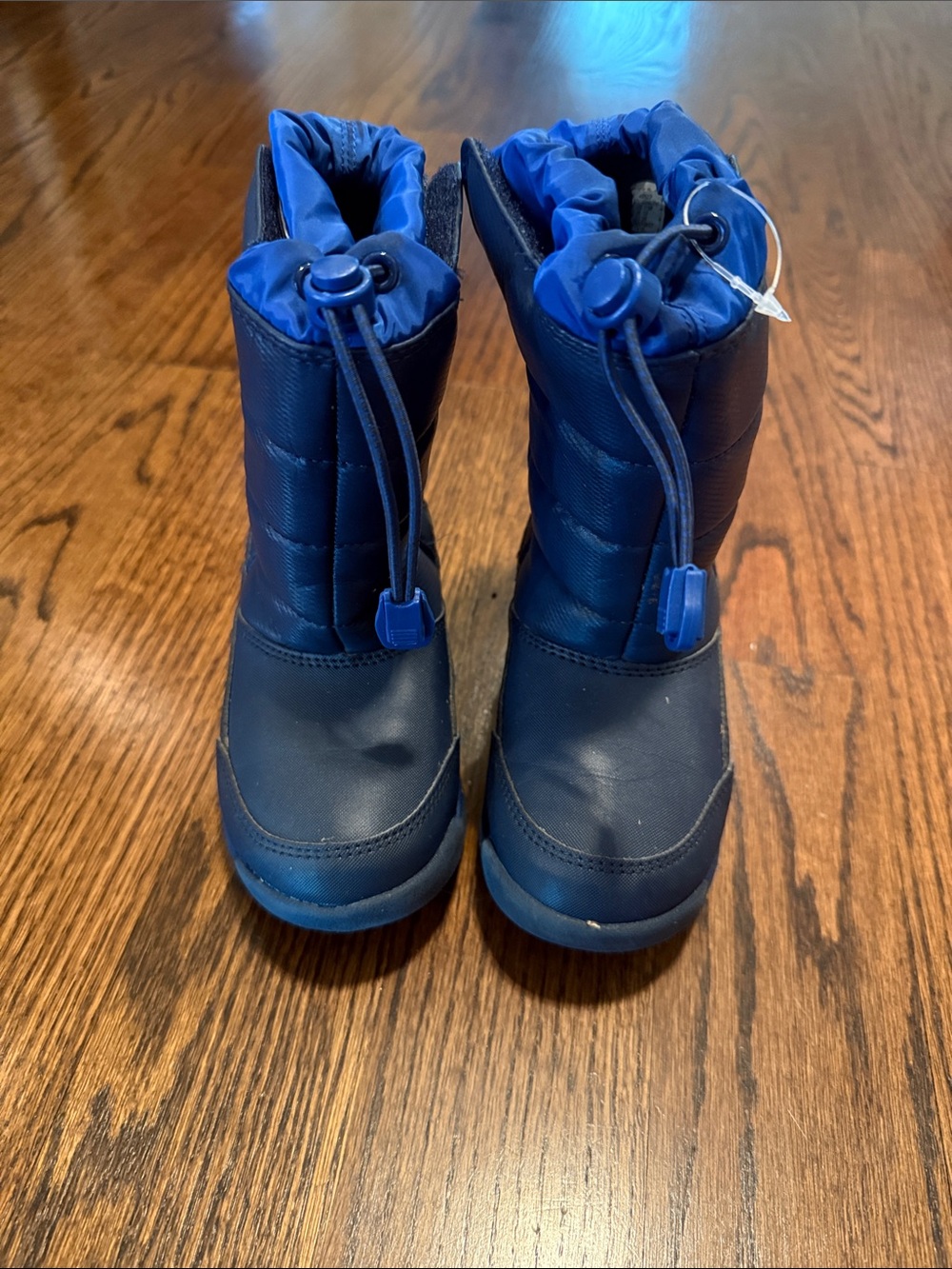 Kids Lands End Navy Blue Winter Snow Boots